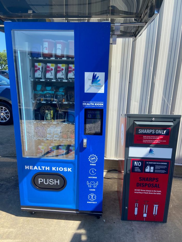 Vending Machine and Sharps disposal box