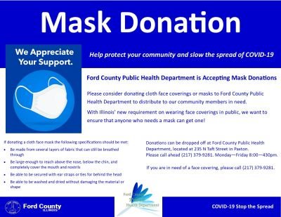 FCPHD Accepting Mask Donations