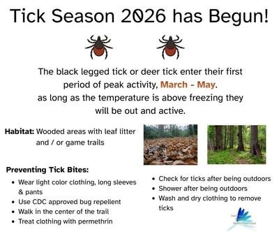 Tick Season 2026 has Begun