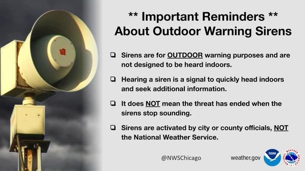 *Important Reminders* About Outdoor Warning Sirens