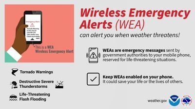 Wireless Emergency Alerts (WEA's)
