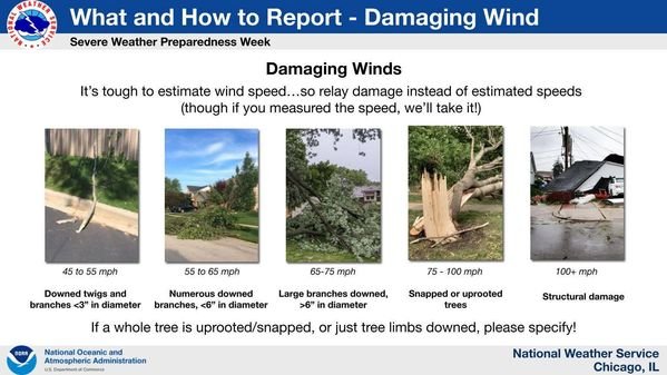What & How to Report - Damaging Wind